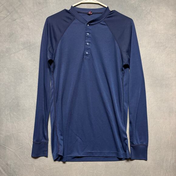 Vintage Patagonia Capilene Base Layer Shirt Men Medium Made in USA Henley Button - Picture 1 of 14